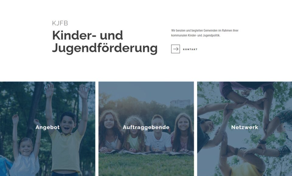 klare Designsprache Webdesign Webseite Relaunch gemeinnützige Organisation Kinder- und Jugendförderung